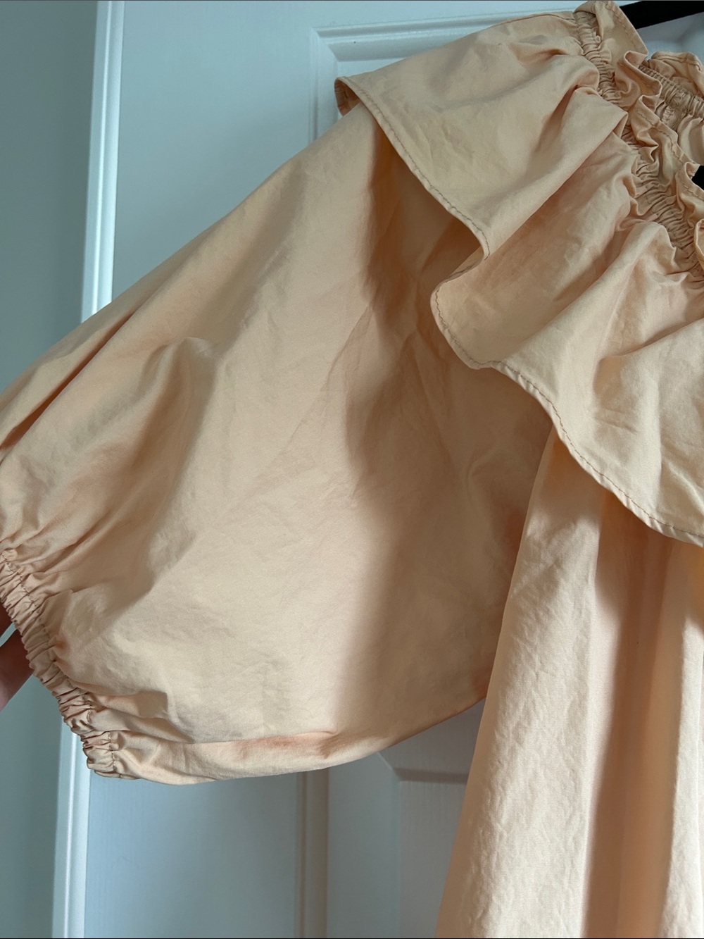 Listicle Peach Ruffle Off-Shoulder Blouse - Picture 3 of 4